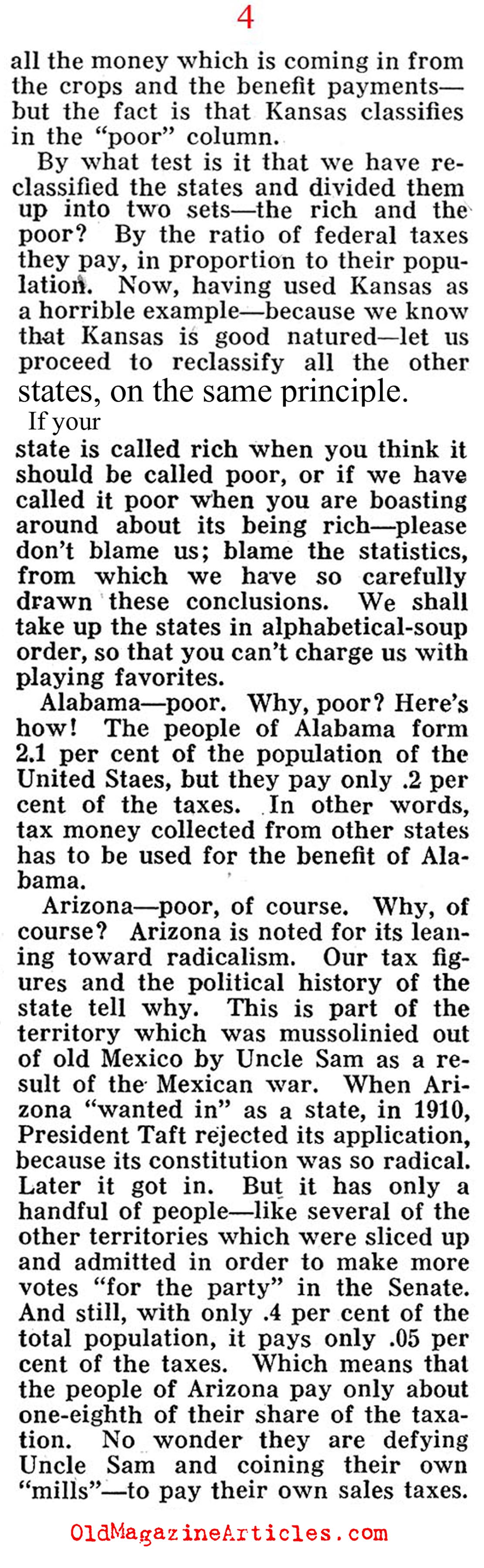 Soak the Rich States, Too (Pathfinder Magazine, 1935)