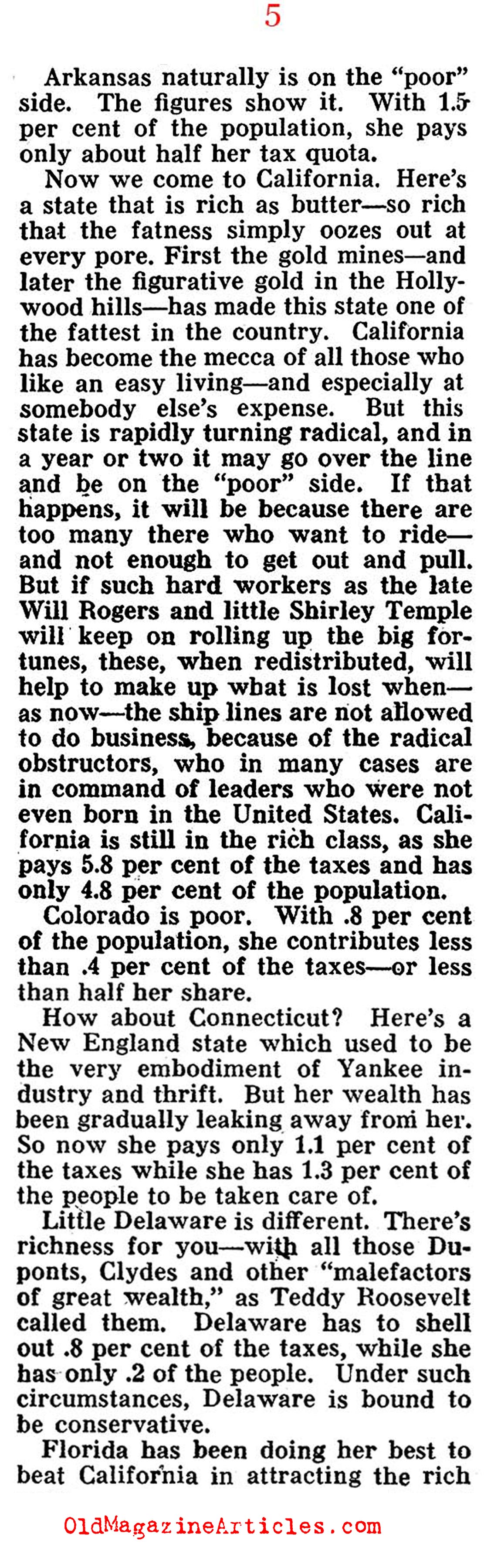 Soak the Rich States, Too (Pathfinder Magazine, 1935)