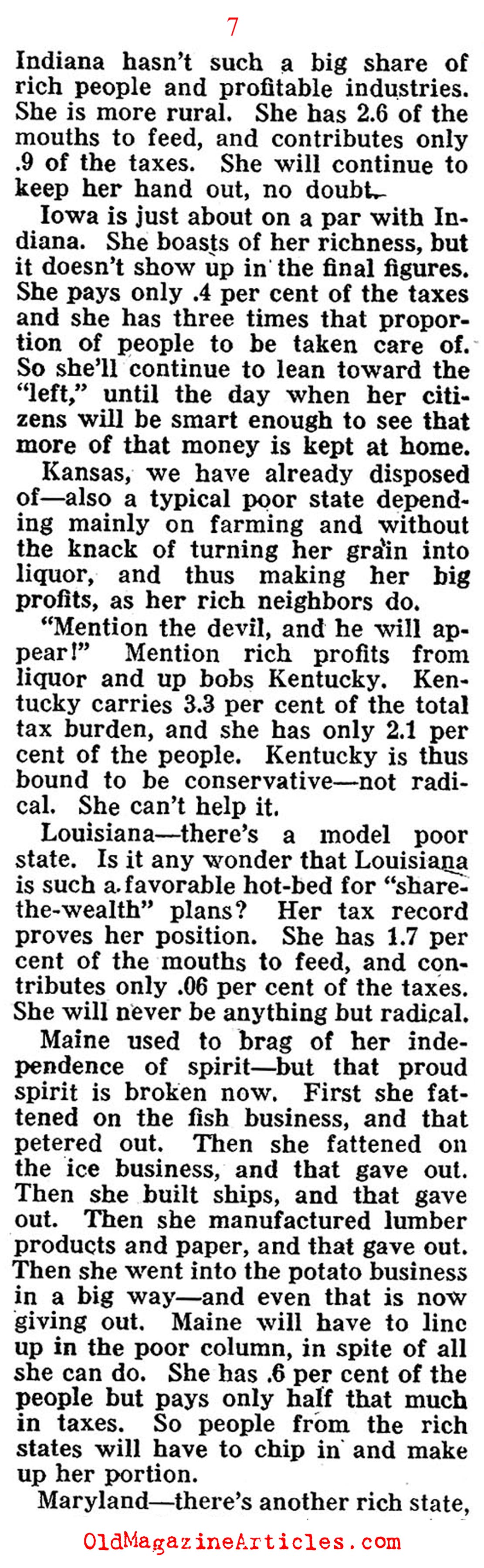 Soak the Rich States, Too (Pathfinder Magazine, 1935)