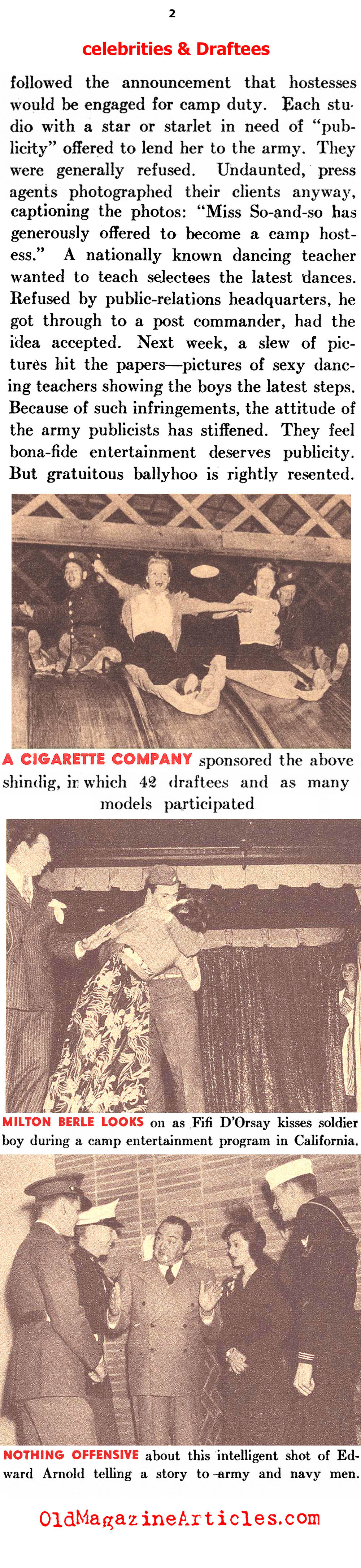 Celebutantes & GIs (Pic Magazine, 1941)