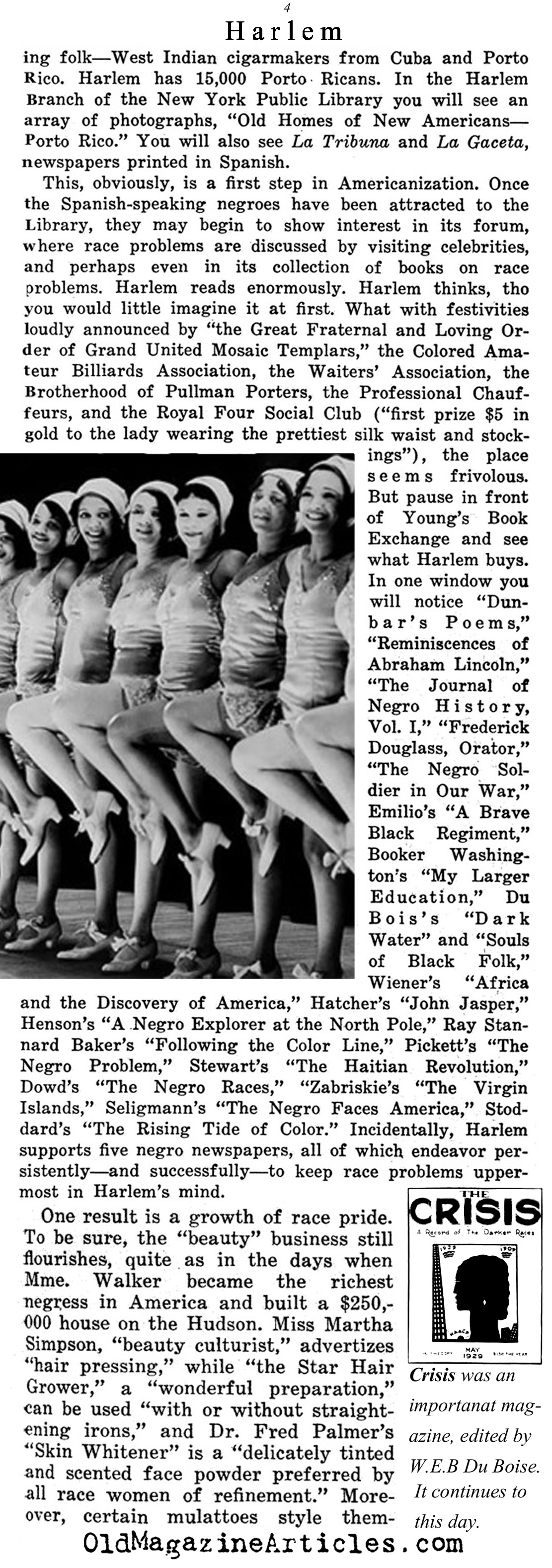 The Backdrop of the Harlem Renaissance   (The Independent, 1921)