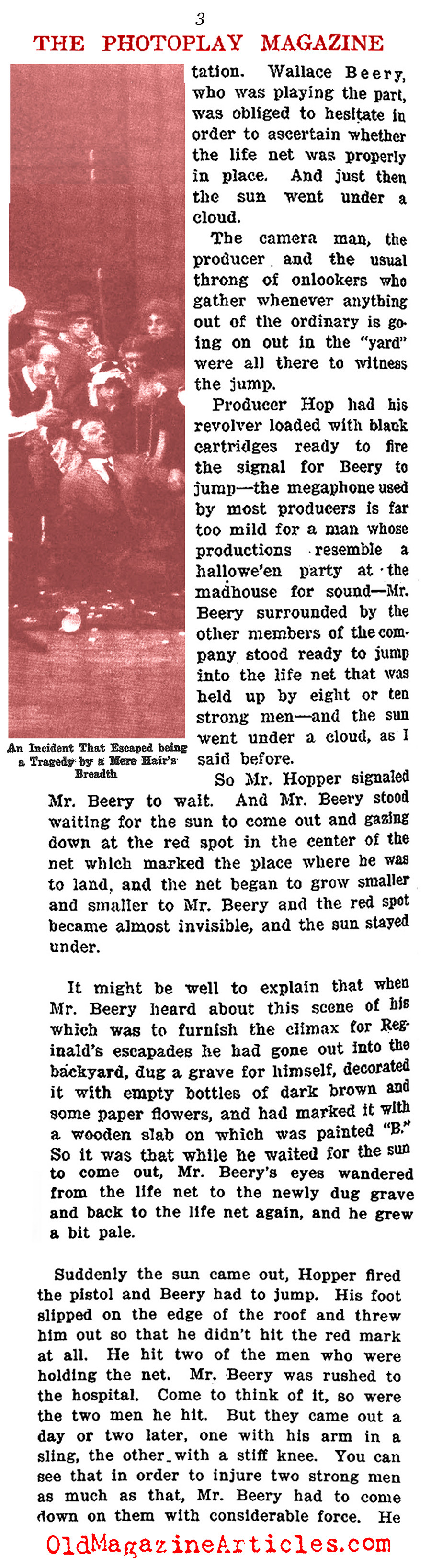 In Praise of Slapstick  Comedy  (Photoplay Magazine, 1914)