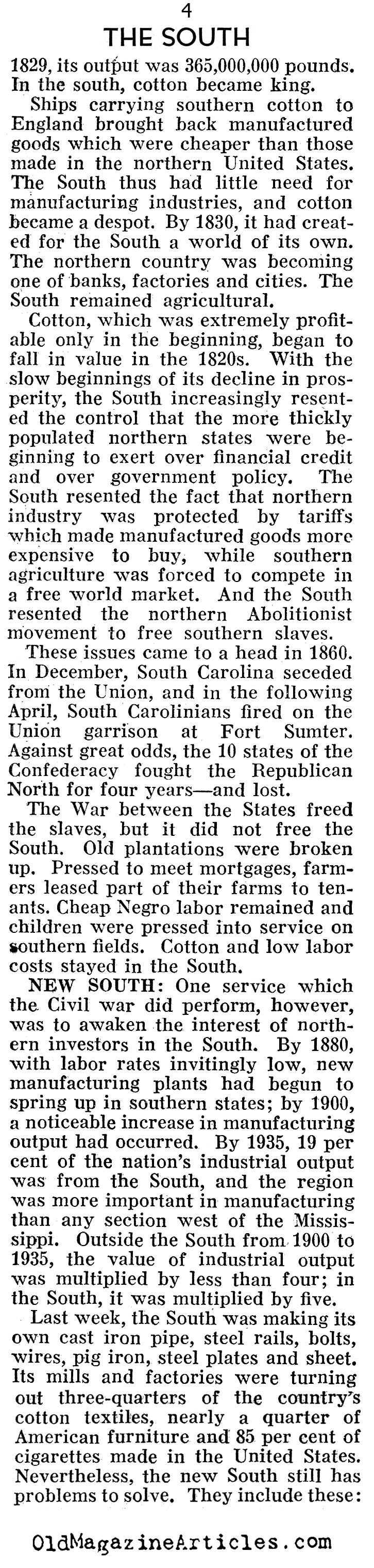 The Great Depression in the South (Pathfinder Magazine, 1938)