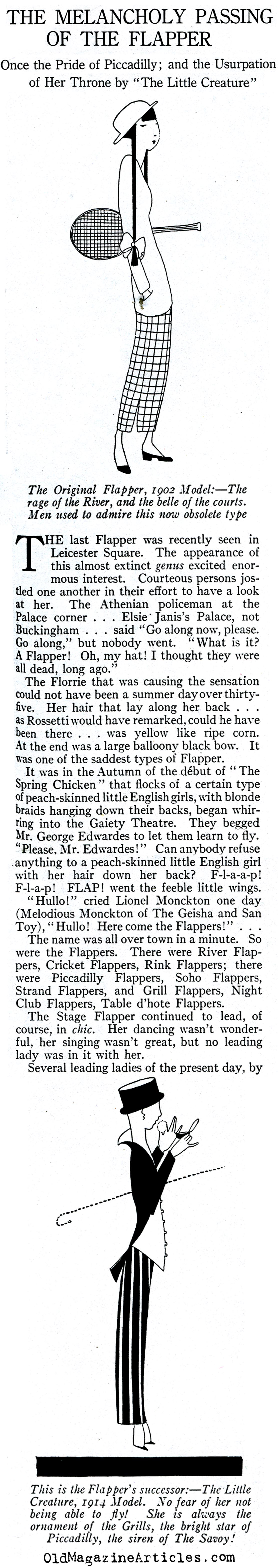 British Flappers (Vanity Fair Magazine, 1914)