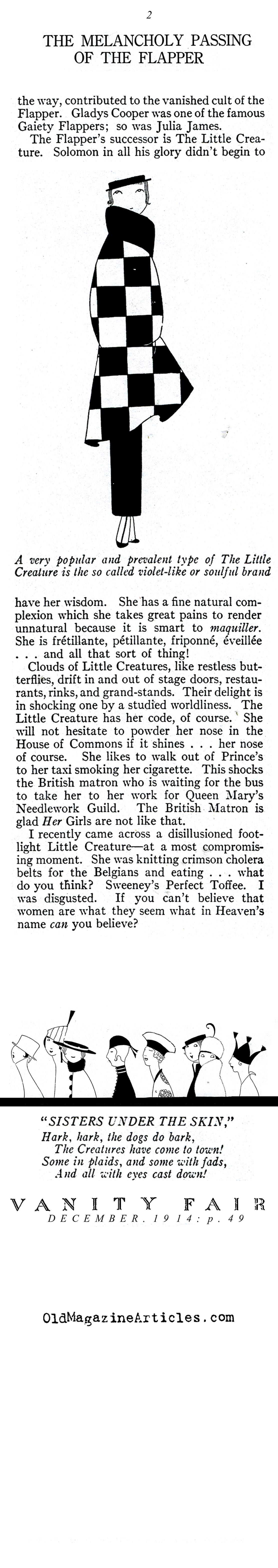 British Flappers (Vanity Fair Magazine, 1914)