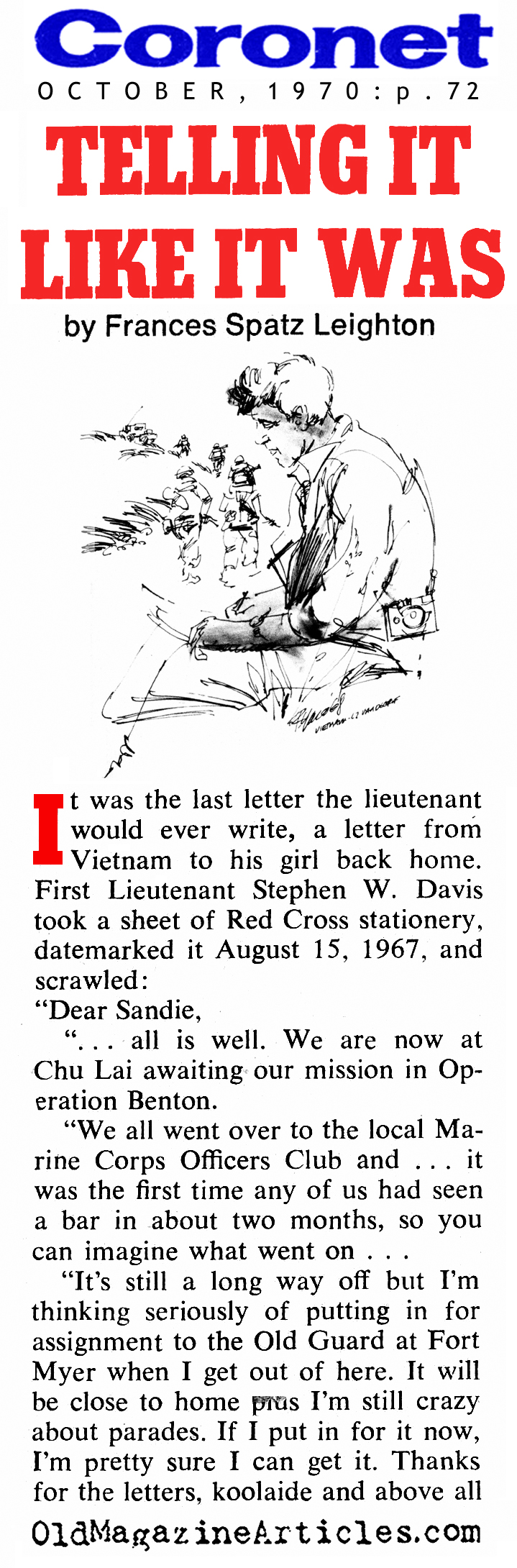 More Letters From Vietnam (Coronet Magazine, 1970)