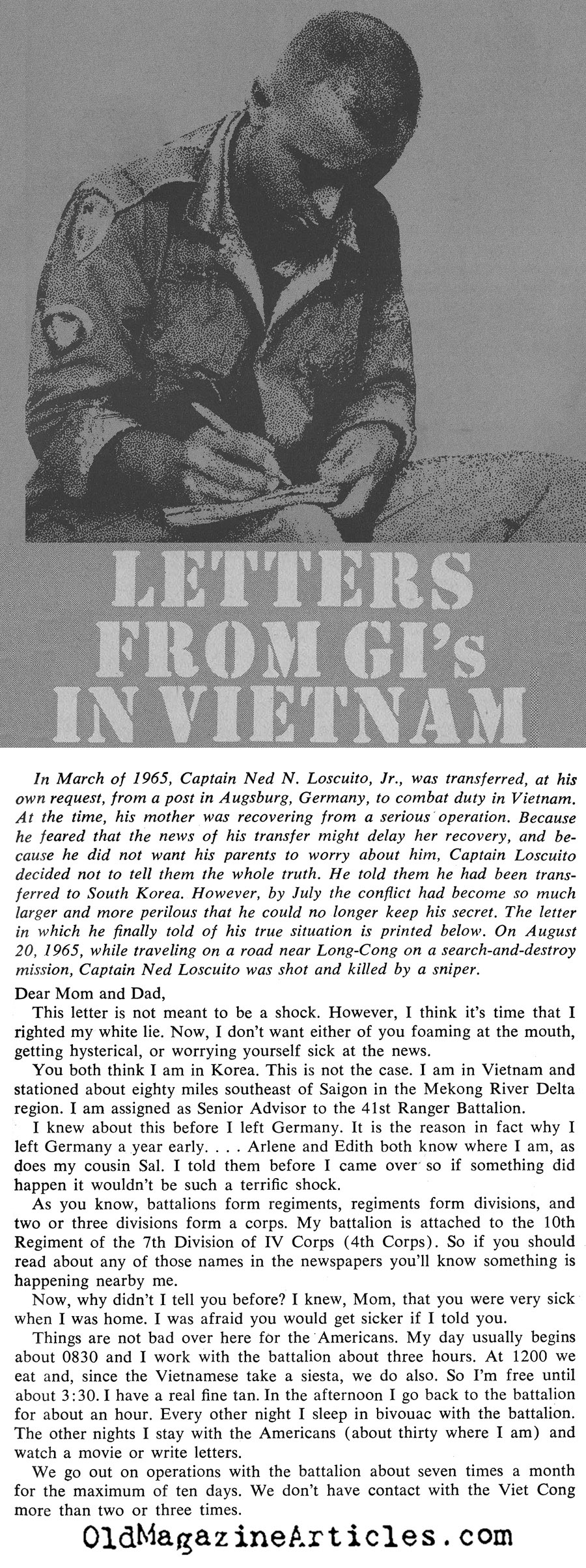 Letters from Vietnam (Coronet Magazine, 1967)