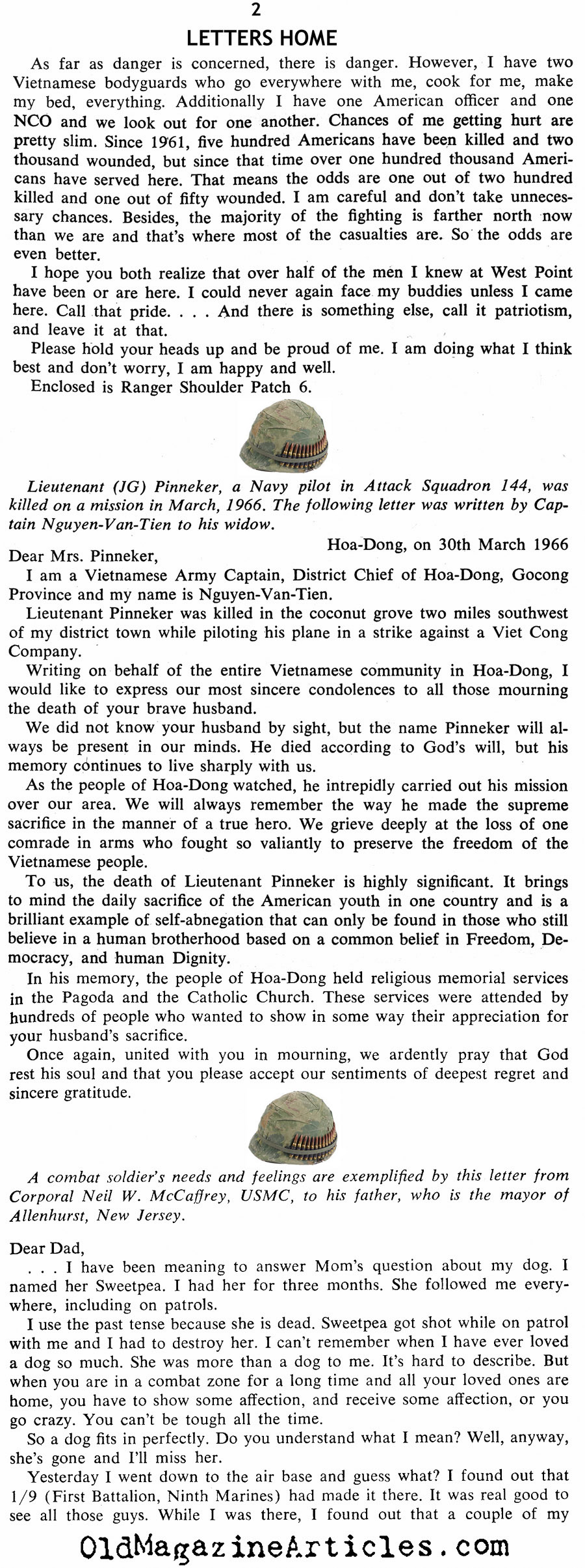 Letters from Vietnam (Coronet Magazine, 1967)