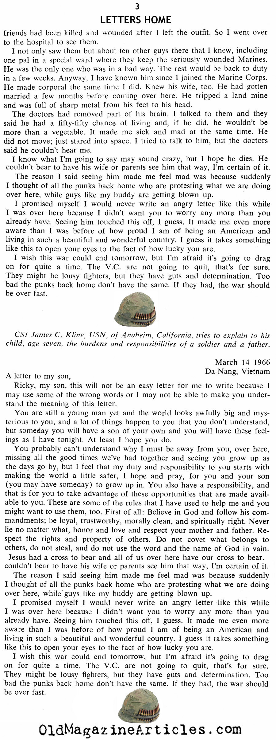 Letters from Vietnam (Coronet Magazine, 1967)