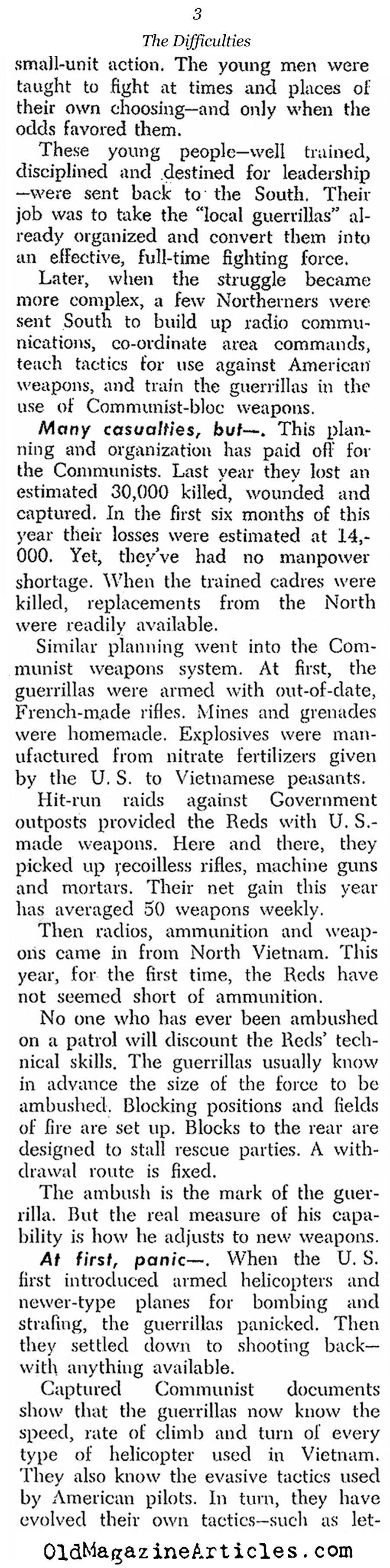 The Difficulties of This War (United States News, 1963)