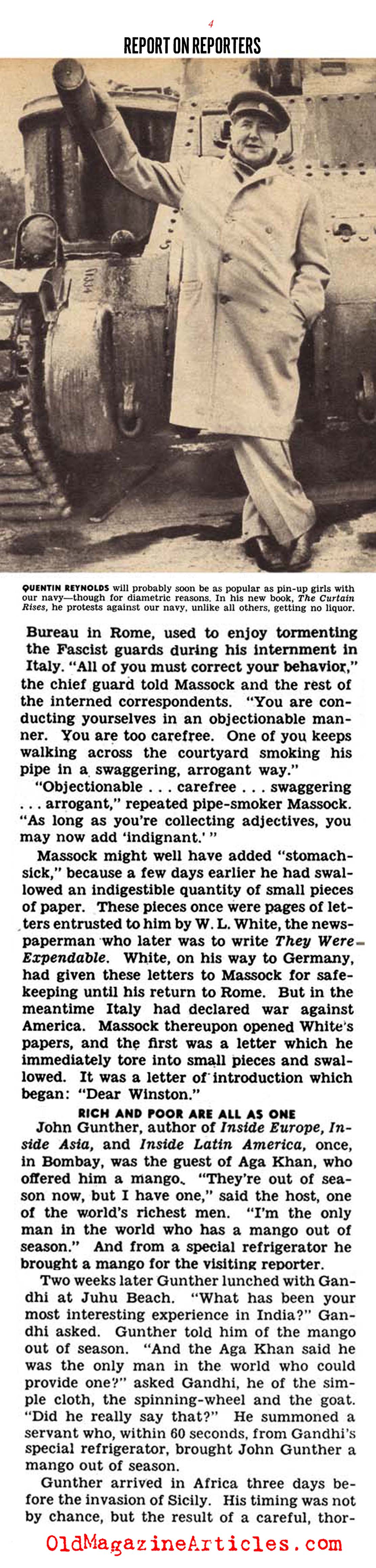 A Report on the War Reporters (Click Magazine, 1944)