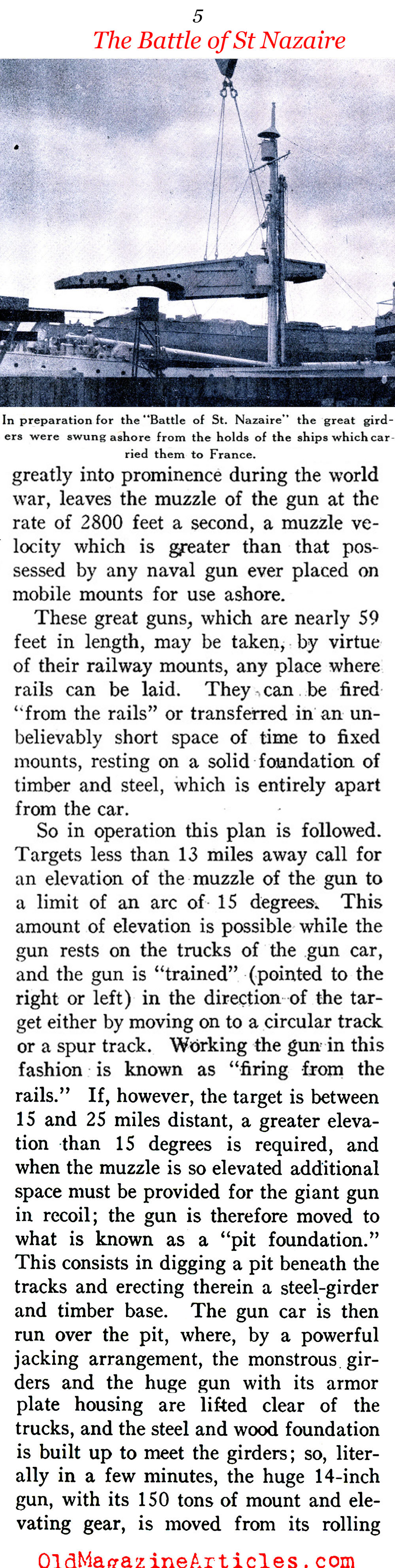 Firing from the Rails (Sea Power Magazine, 1918)