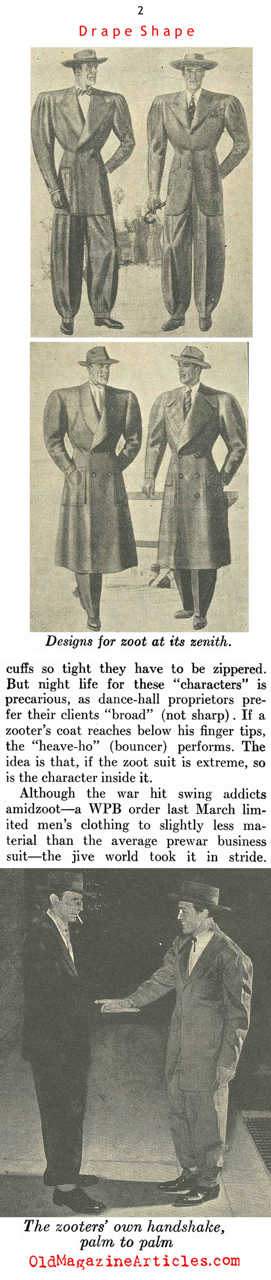 The Zoot Suit (Newsweek Magazine, 1942)