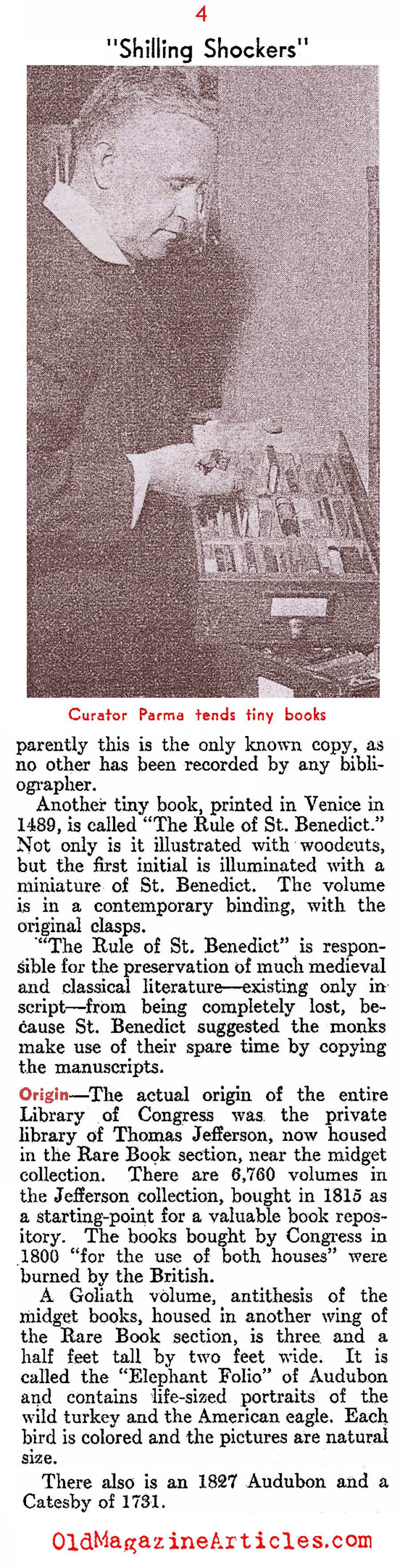 Library of Congress Salutes the Dime Novel (Literary Digest, 1937)
