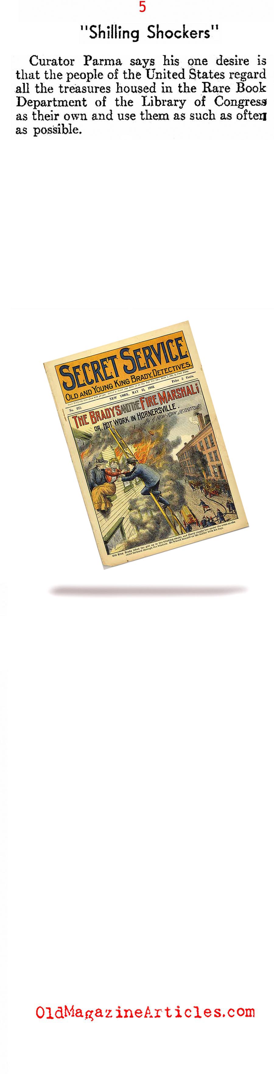 Library of Congress Salutes the Dime Novel (Literary Digest, 1937)