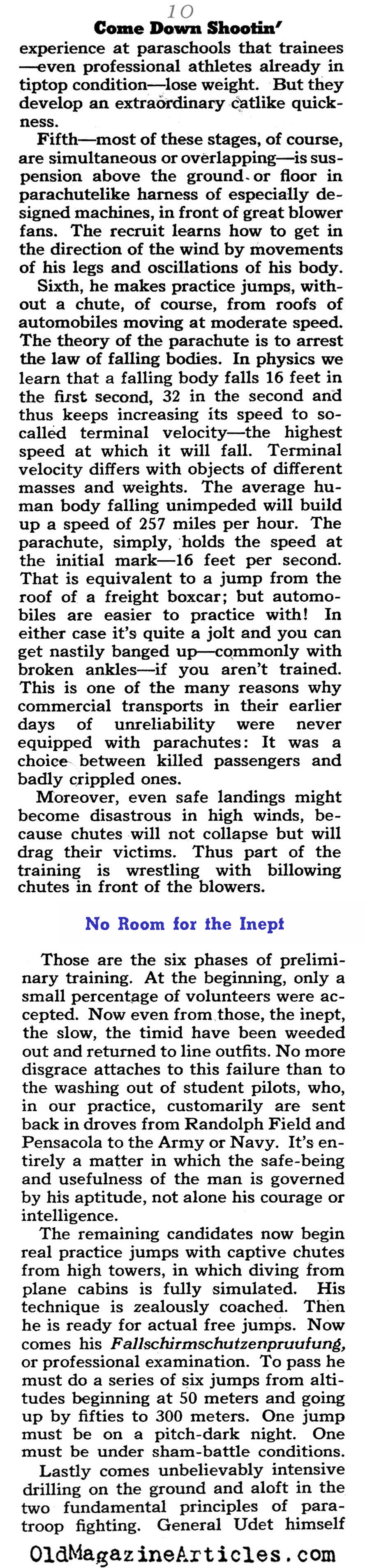 The German Paratroopers (Collier's Magazine, 1941)