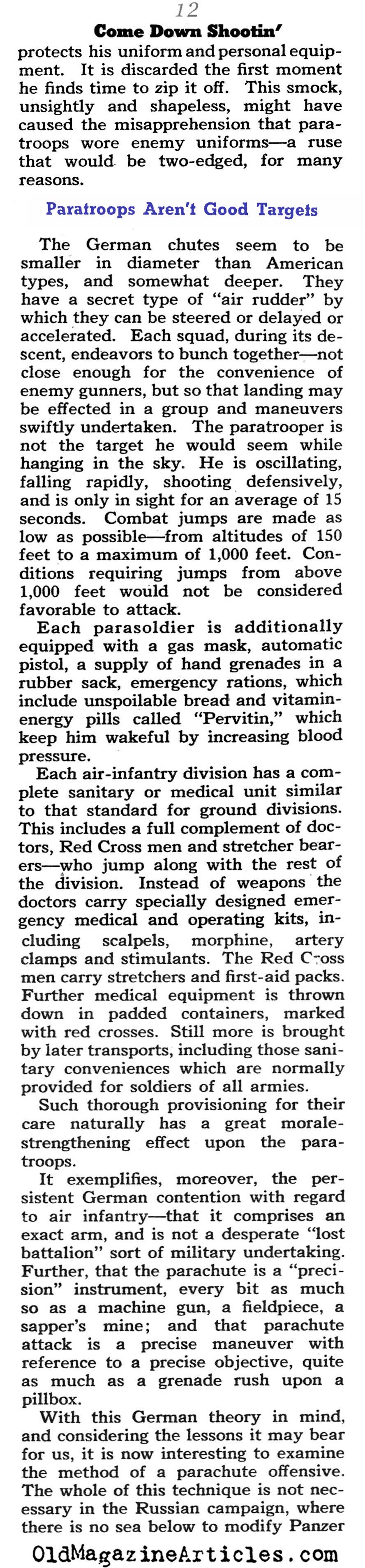 The German Paratroopers (Collier's Magazine, 1941)