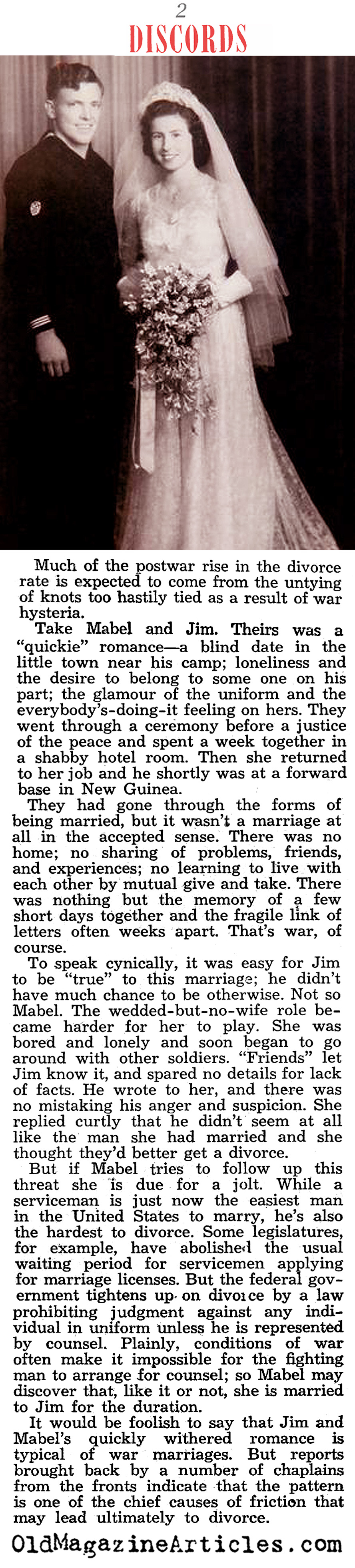 The Late-War Era Brought Late-War Divorces (Liberty Magazine, 1944)