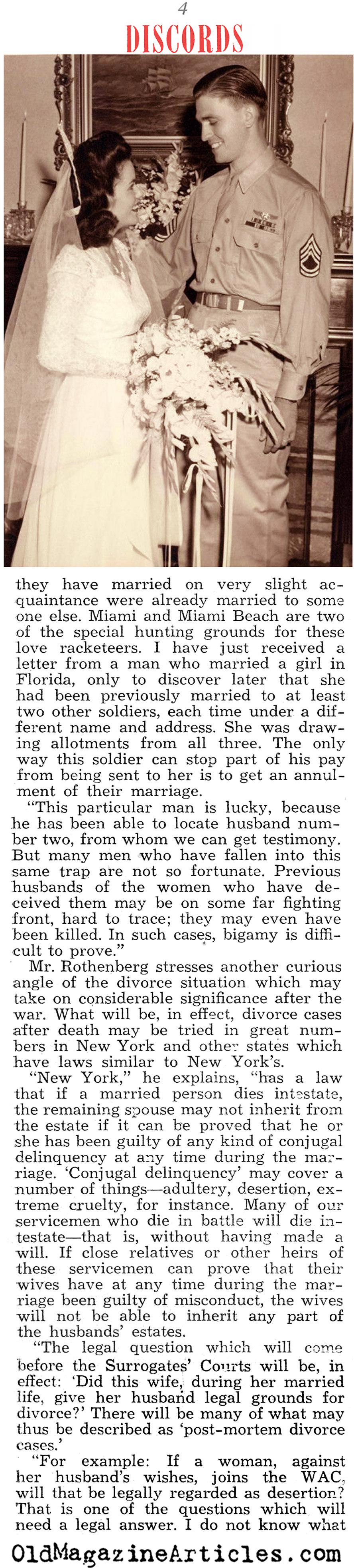 The Late-War Era Brought Late-War Divorces (Liberty Magazine, 1944)