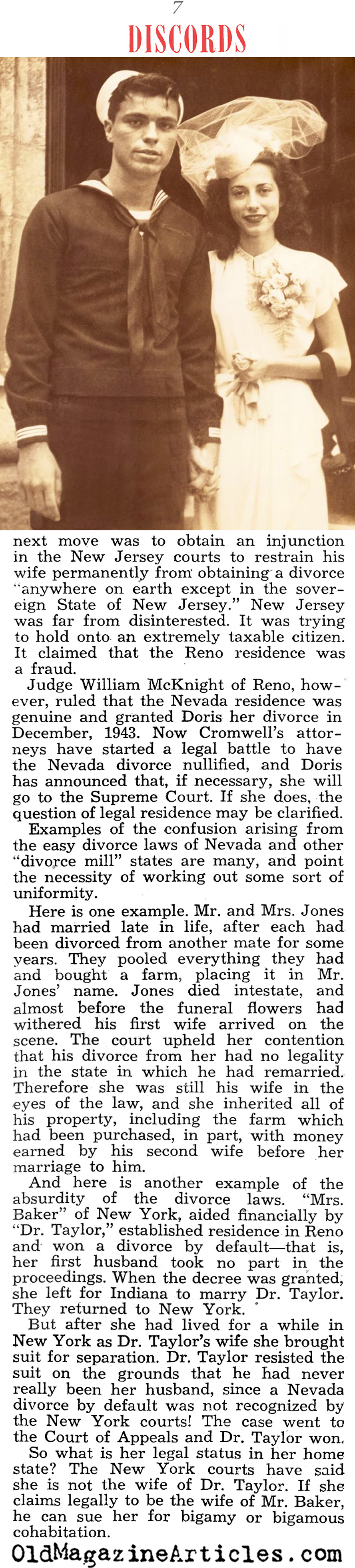 The Late-War Era Brought Late-War Divorces (Liberty Magazine, 1944)